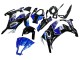 Carenados Moto Kawasaki ZX10R 2011-2015 - Azul Blanco Negro Brillante