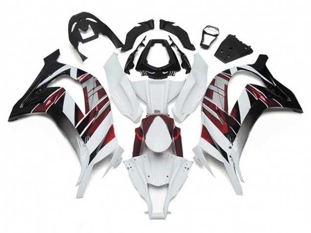 Carenados Moto Kawasaki ZX10R 2011-2015 - Blanco Rojo Plata Negro