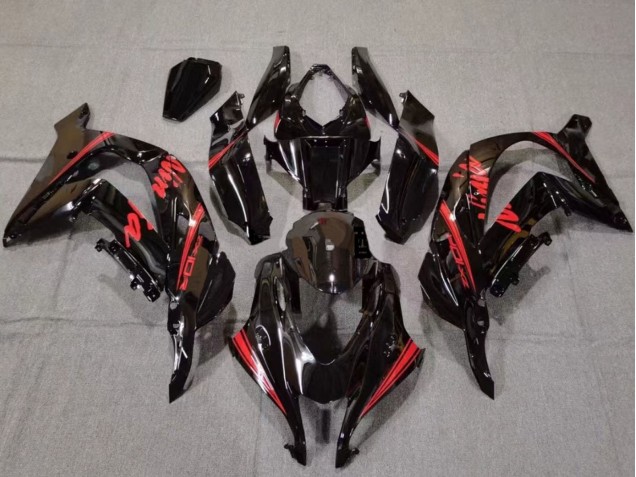 Carenados Moto Kawasaki ZX10R 2016-2020 - Negro Brillante Rojo