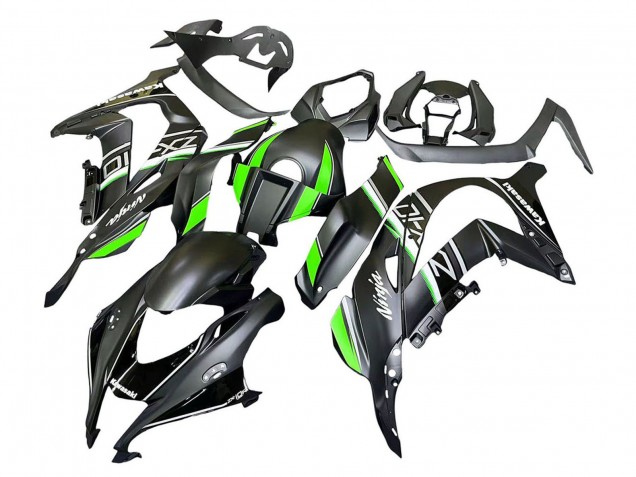 Carenados Moto Kawasaki ZX10R 2016-2020 - Negro Mate Verde Blanco Ninja