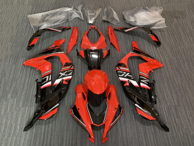 Carenado Moto Kawasaki ZX10R 2016-2020 - Rojo Negro Brillante