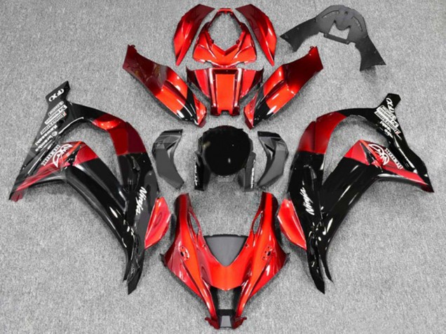 Carenados Moto Kawasaki ZX10R 2016-2020 - Rojo Negro Brillante