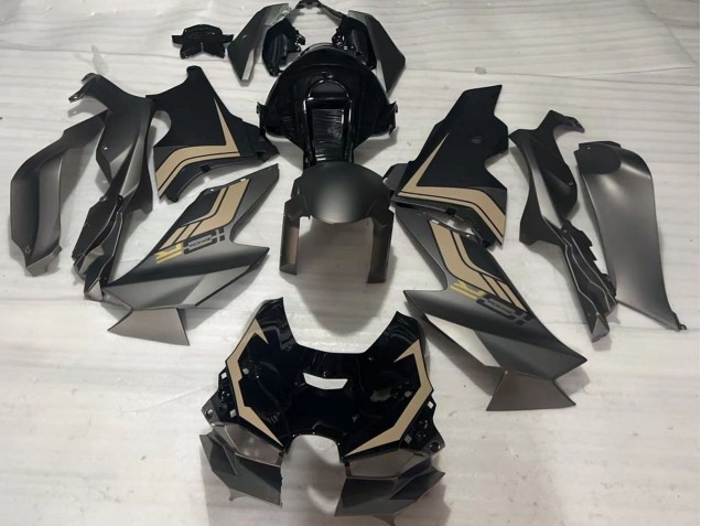 Carenados Moto Kawasaki ZX10R 2021-2025 - Negro Mate Negro Brillante Brown