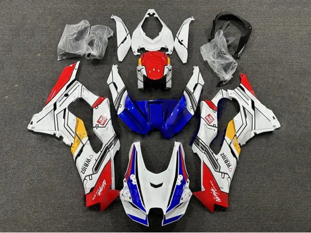 Carenados Moto Kawasaki ZX10R 2021-2025 - Blanco Rojo Azul Amarillo WB102