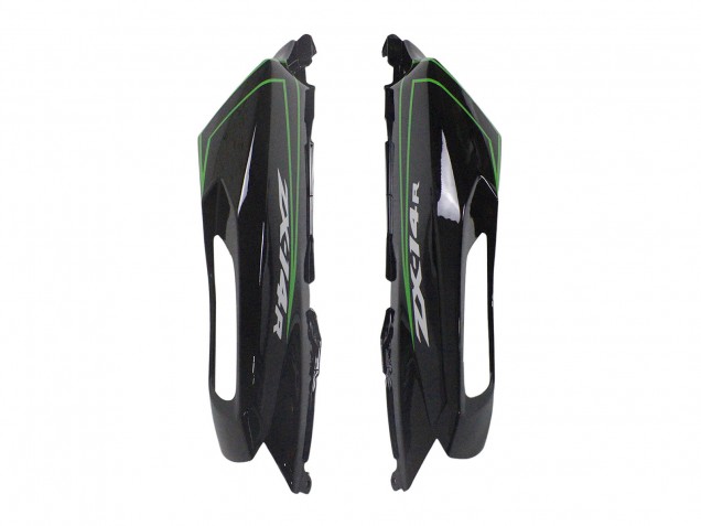 Carenados Moto Kawasaki ZX14R ZZR1400 2012-2024 - Verde Negro Brillante Raya