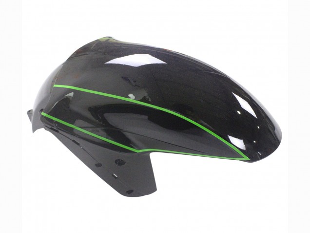 Carenados Moto Kawasaki ZX14R ZZR1400 2012-2024 - Verde Negro Brillante Raya