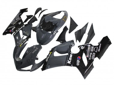 Carenados Moto Kawasaki ZX6R 2005-2006 - Gris Oscuro Negro