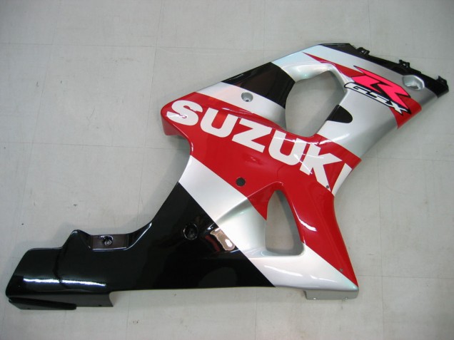 Carenados Moto Suzuki GSXR1000 2000-2002 - Rojo Plata Blanco Negro