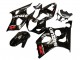 Carenados Moto Suzuki GSXR 1000 2003-2004 - Negro Brillante Blanco Rojo Calcomanías