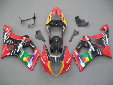 Carenados Moto Suzuki GSXR 1000 2003-2004 - Rojo Amarillo Azul Verde Negro JOMO