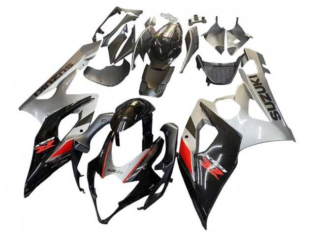 Carenado Moto Suzuki GSXR 1000 2005-2006 - Negro Gris Rojo