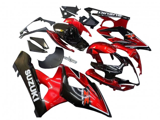 Carenados Moto Suzuki GSXR 1000 2005-2006 - Rojo Negro Brillante