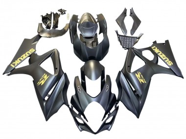 Carenados Moto Suzuki GSXR 1000 2007-2008 - Negro Mate Oro Calcomanía
