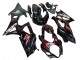 Carenados Moto Suzuki GSXR 1000 2007-2008 - Negro Rojo Llama