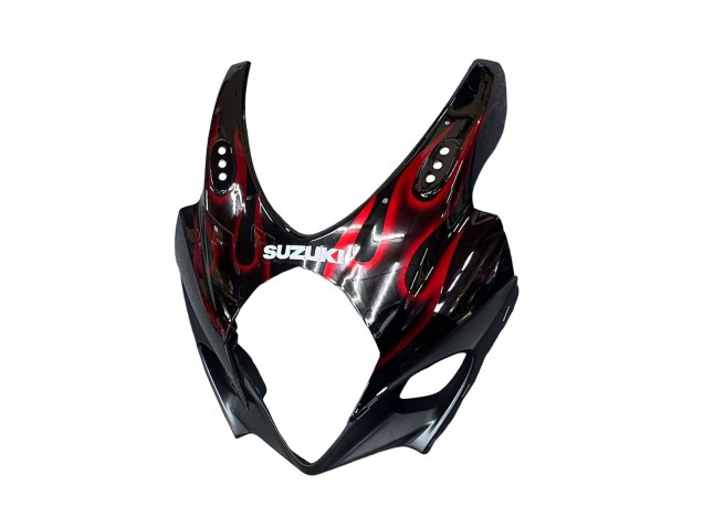 Carenados Moto Suzuki GSXR 1000 2007-2008 - Negro Rojo Llama