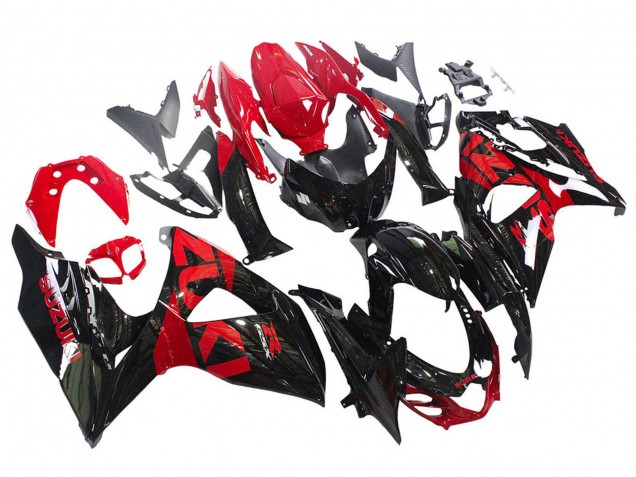 Kits Carenado Moto Suzuki GSXR 1000 2009-2016 - Negro Brillante Rojo