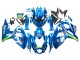 Carenados Moto Suzuki GSXR 1000 2009-2016 - Azul Claro Verde Motul 29 Ecstar