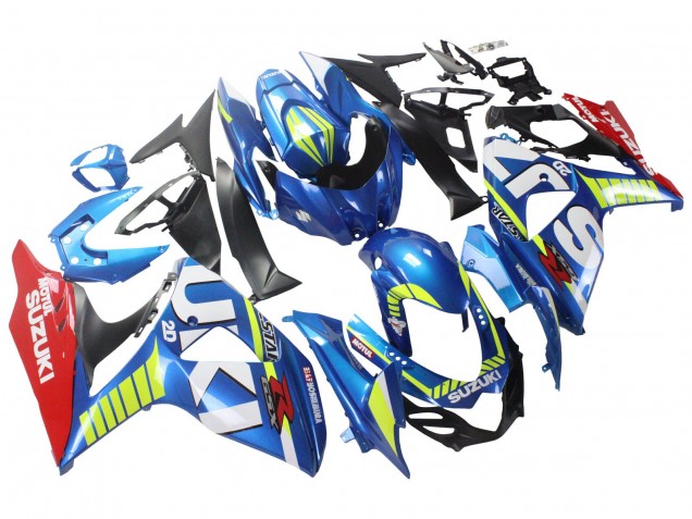 Carenados Moto Suzuki GSXR 1000 2009-2016 - Azul Claro Verde Rojo Motul