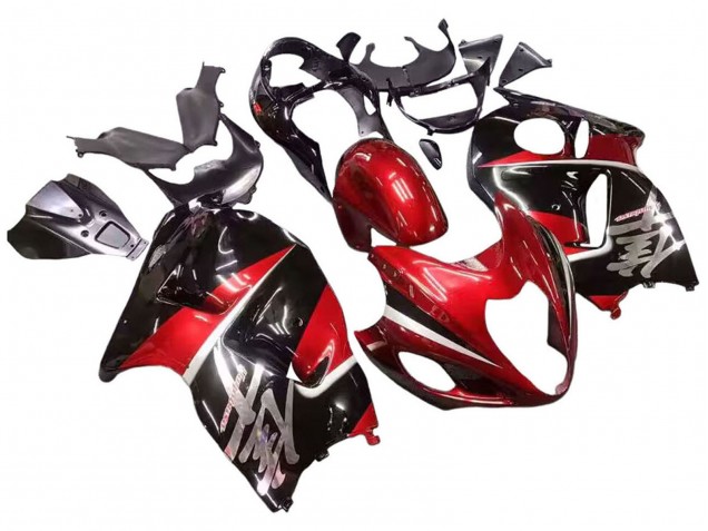 Carenados Moto Suzuki GSXR 1300 Hayabusa 1996-2007 - Rojo Negro Brillante Hayabusa
