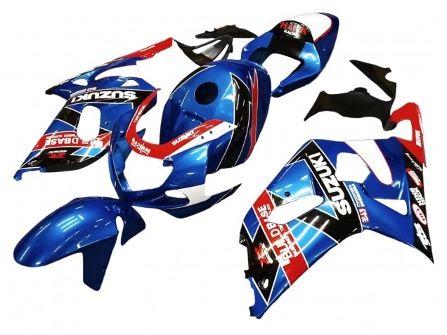 Carenados Moto Suzuki GSXR 600 / GSXR 750 2001-2003 - Azul Rojo Carrera