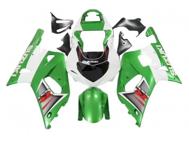 Carenados Moto Suzuki GSXR 600 / GSXR 750 2001-2003 - Blanco Verde Plata Rojo Negro