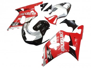 Carenado Moto Suzuki GSXR 600 / GSXR 750 2001-2003 - Rojo Blanco Negro Brillante