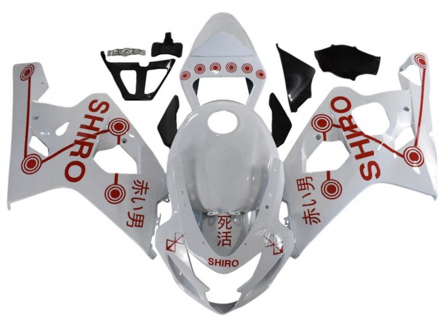 Carenados Moto Suzuki GSXR 600 / GSXR 750 2001-2003 - Blanco Rojo Shiro