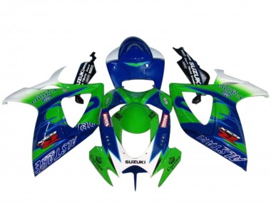 Carenados Moto Suzuki GSXR 600 / GSXR 750 2004-2005 - Blanco Azul Verde
