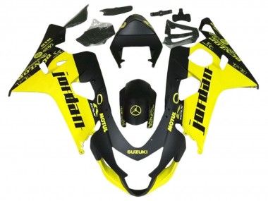 Carenados Moto Suzuki GSXR 600 / GSXR 750 2004-2005 - Negro Amarillo Jordan