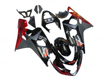 Carenados Moto Suzuki GSXR 600 / GSXR 750 2004-2005 - Negro Gris Rojo