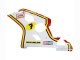 Carenados Moto Suzuki GSXR 600 / GSXR 750 2004-2005 - Blanco Rojo Amarillo Michelin Texaon Heron 7
