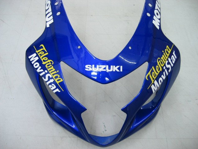 Carenados Moto Suzuki GSXR 600 / GSXR 750 2004-2005 - Azul Blanco Amarillo Verde Telefonica Motul MoviStar