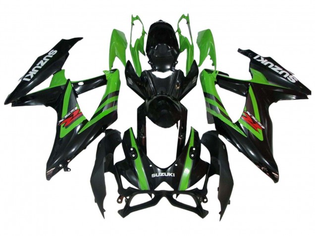 Carenados Moto Suzuki GSXR 600 / GSXR 750 2008-2010 - Verde Negro Brillante