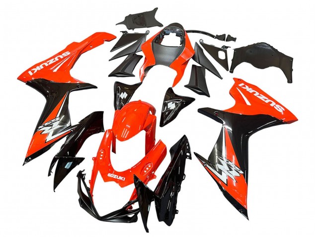 Kits Carenados Moto Suzuki GSXR 600 / GSXR 750 2011-2024 - Rojo Negro Brillante