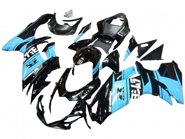 Carenados Moto Suzuki GSXR 600 / GSXR 750 2011-2024 - Negro Brillante Azul Claro