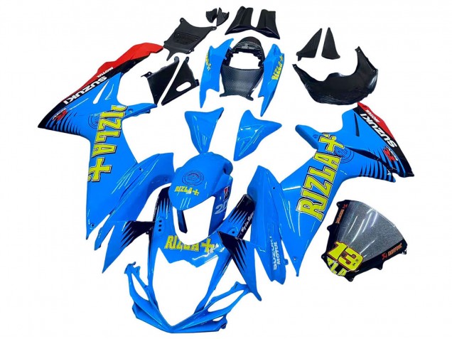 Carenados Moto Suzuki GSXR 600 / GSXR 750 2011-2024 - Azul Oro Rojo Negro Rizla