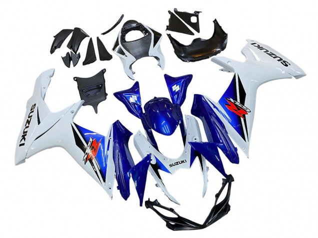 Carenado Moto Suzuki GSXR 600 / GSXR 750 2011-2024 - Blanco Azul Rojo