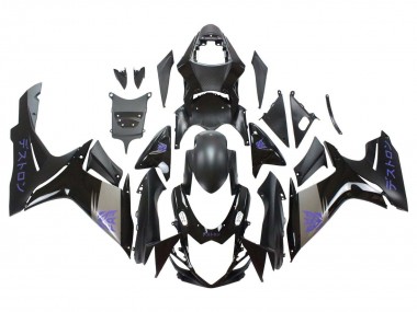 Carenados Moto Suzuki GSXR 600 / GSXR 750 2011-2024 - Negro Mate Gris Púrpura