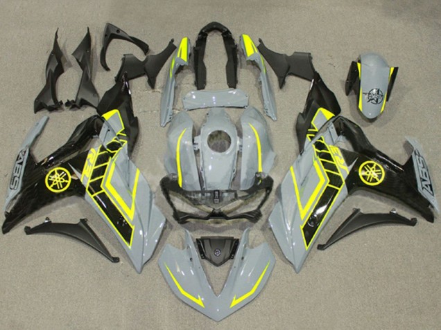 Carenados Moto Yamaha YZF R3/R25 2015-2018 - Nardo Gris Amarillo Negro
