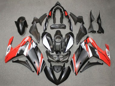 Carenados Moto Yamaha YZF R3/R25 2015-2018 - Blanco Rojo Negro Mate 46