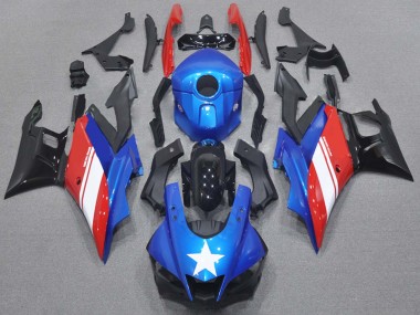 Carenados Moto Yamaha YZF R3/R25 2015-2018 - Azul Blanco Rojo Negro
