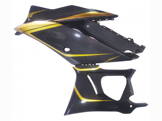 Carenados Moto Yamaha YZF R3/R25 2019-2021 - Oro Negro FibraCarbono