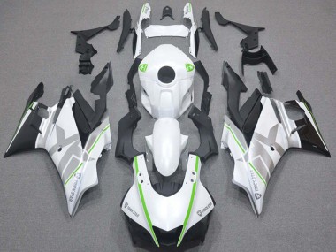 Carenados Moto Yamaha YZF R3/R25 2019-2021 - Blanco Verde Plata Negro