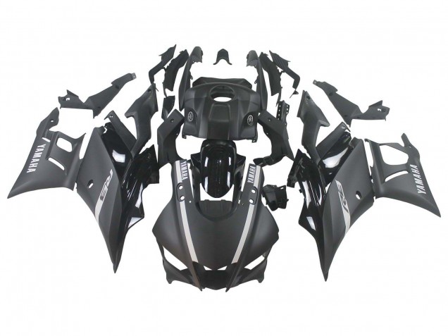 Carenados Moto Yamaha YZF R3/R25 2019-2021 - Negro Mate Plata
