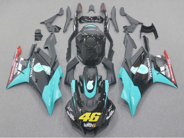Carenados Moto Yamaha YZF R3/R25 2019-2021 - Azul Claro Rojo Negro Petronas 46