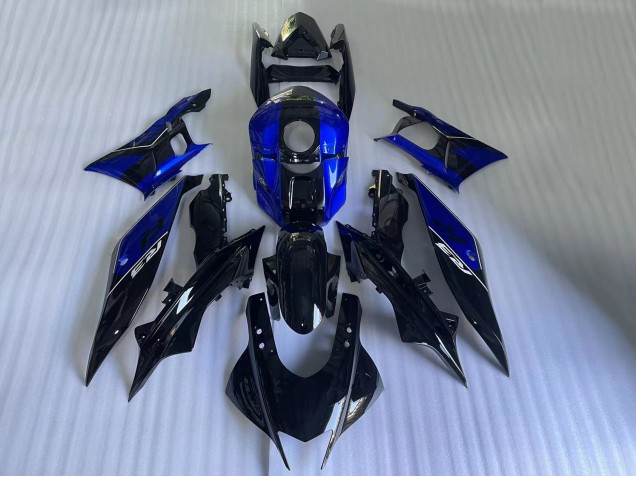 Carenados Moto Yamaha YZF R3/R25 2022-2024 - Azul Negro Brillante