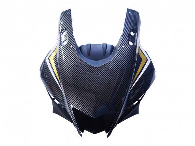 Carenados Moto Yamaha YZF R3/R25 2022-2024 - Negro FibraCarbono Estilo Oro Rojo ABBOT