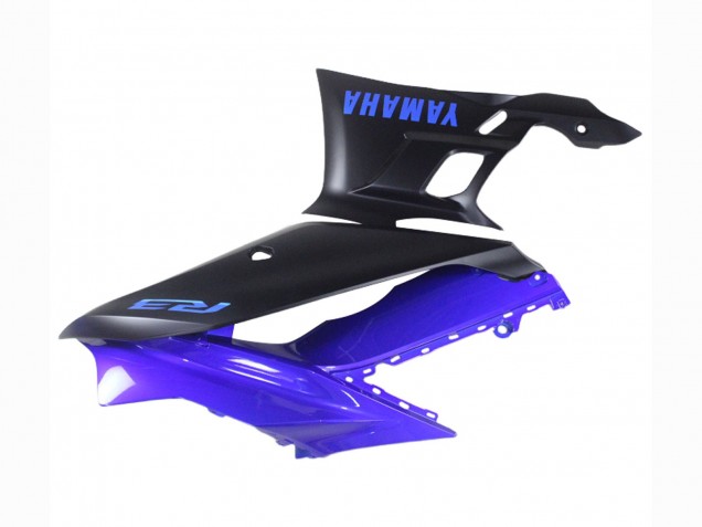 Carenado Moto Yamaha YZF R3/R25 2022-2024 - Azul Negro Mate