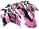 Carenados Moto Yamaha YZF R3/R25 2022-2024 - Rosa Negro Brillante Monstruo