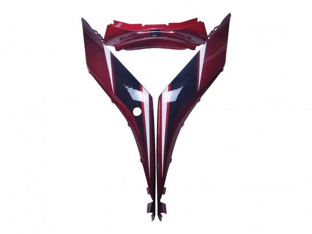 Carenado Moto Yamaha YZF R3/R25 2022-2024 - Rojo Blanco Negro Brillante